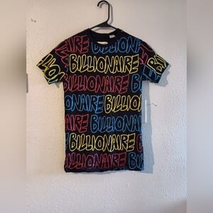 Billionaire Boys Graphic Tee - Black with Red, Yellow, and Blue